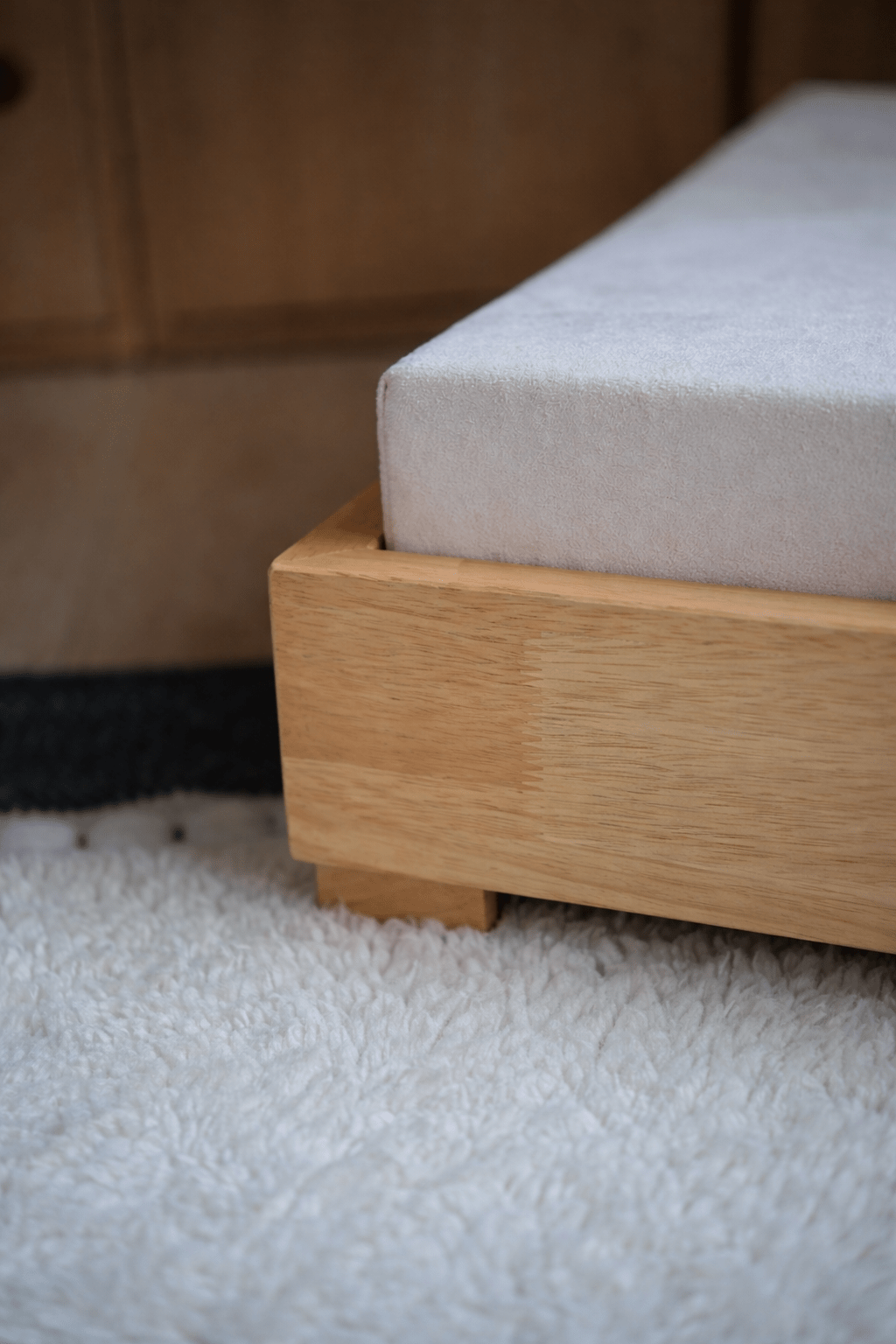 The Haven — Luxury Handcrafted Dog Bed | Solid Wood, Orthopedic, Waterproof lined Dog Bed - Lazy Paper Club