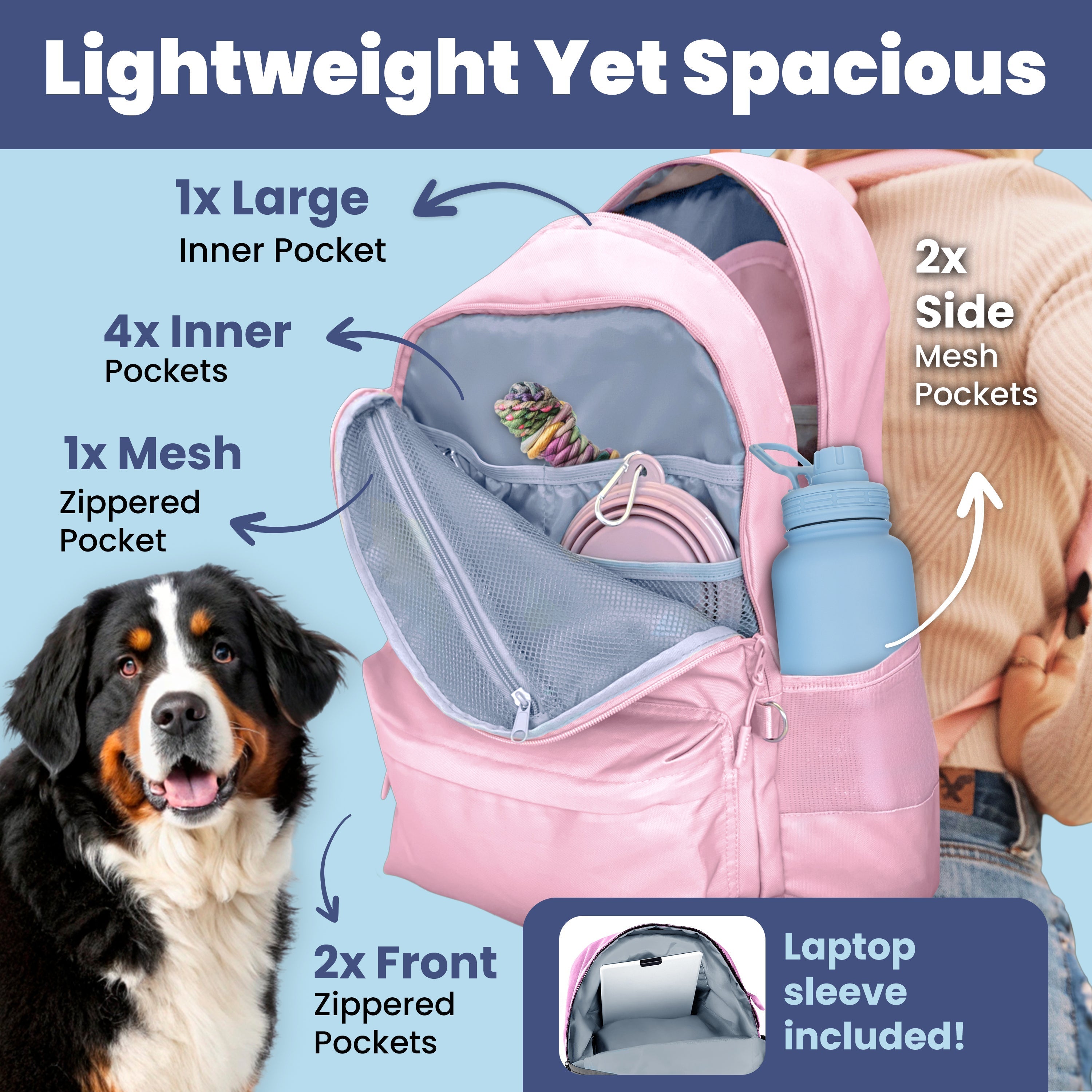The Original Doggy Bag™ Backpack for Dog Supplies Backpack for Dog Supplies - Lazy Paper Club