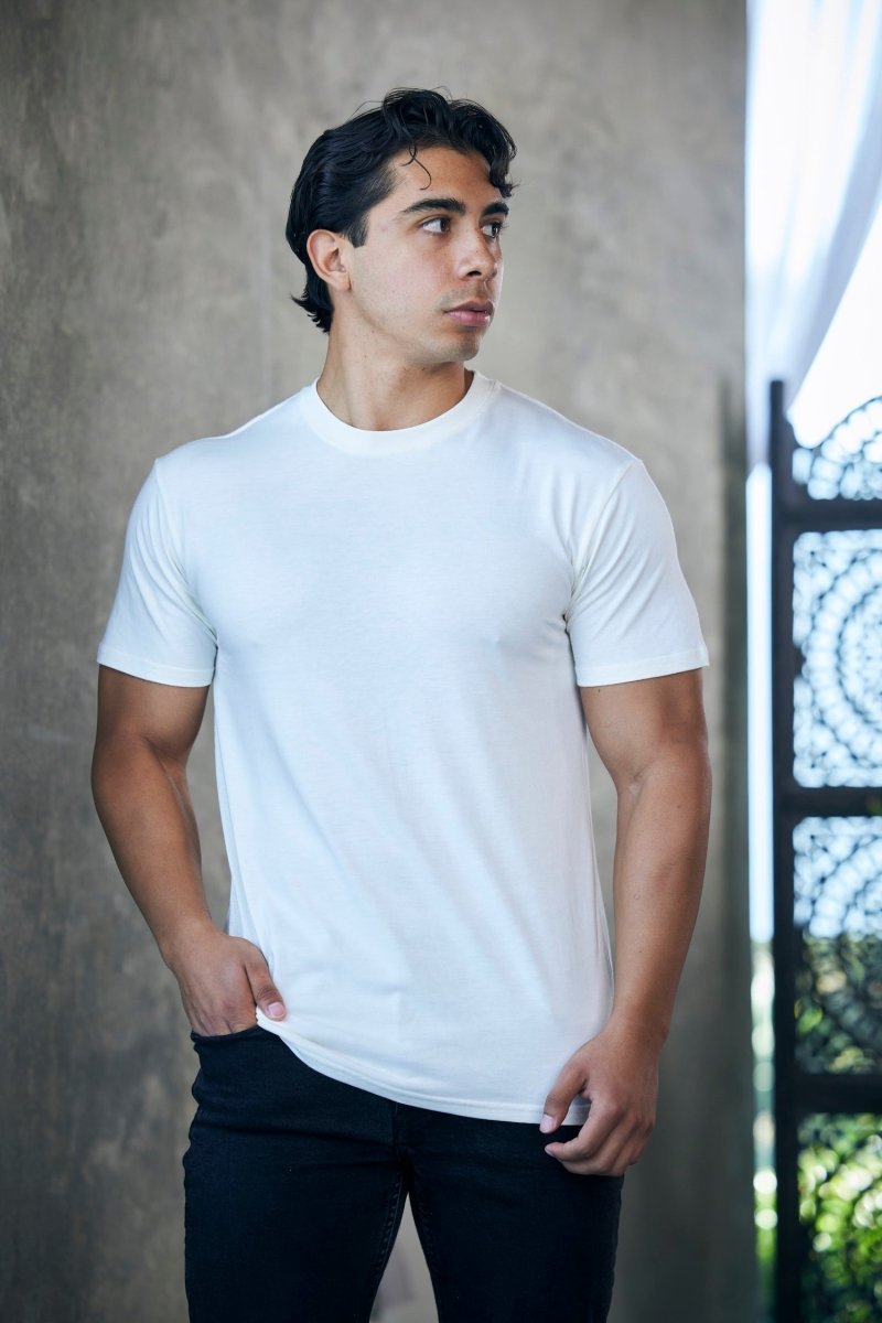 The Original Men's Bamboo Viscose/Organic Cotton Short Sleeve T-Shirt - Classic Cut mens tshirt - Lazy Paper Club
