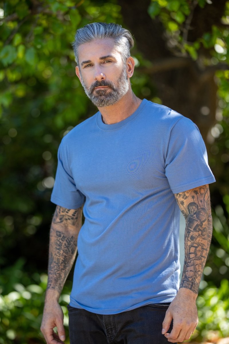 The Original Men's Bamboo Viscose/Organic Cotton Short Sleeve T-Shirt - Classic Cut mens tshirt - Lazy Paper Club