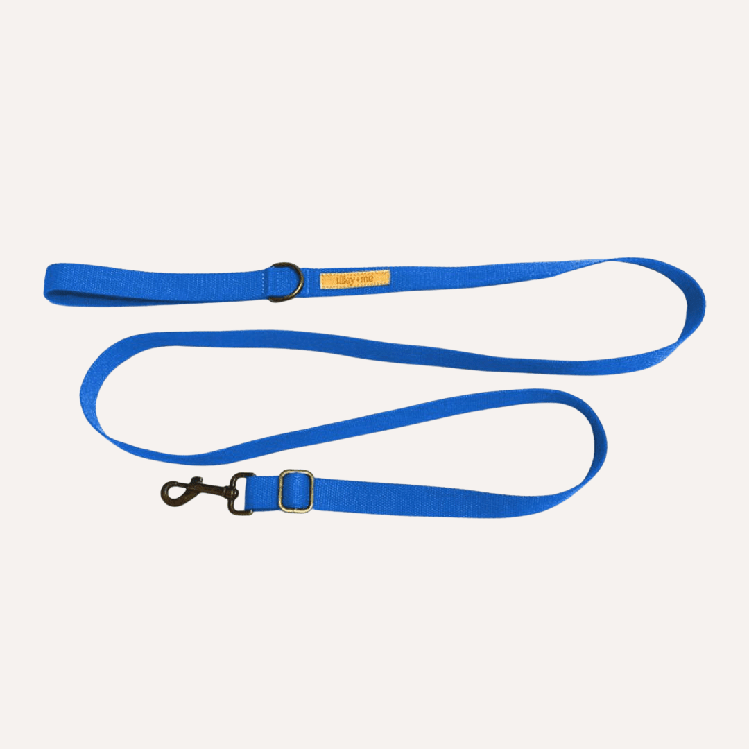 Tilley + Me Hemp Cotton Dog Leash - Durable, Sustainable, Adjustable, Lightweight & Soft-Malibu Collars + Leashes - Lazy Paper Club