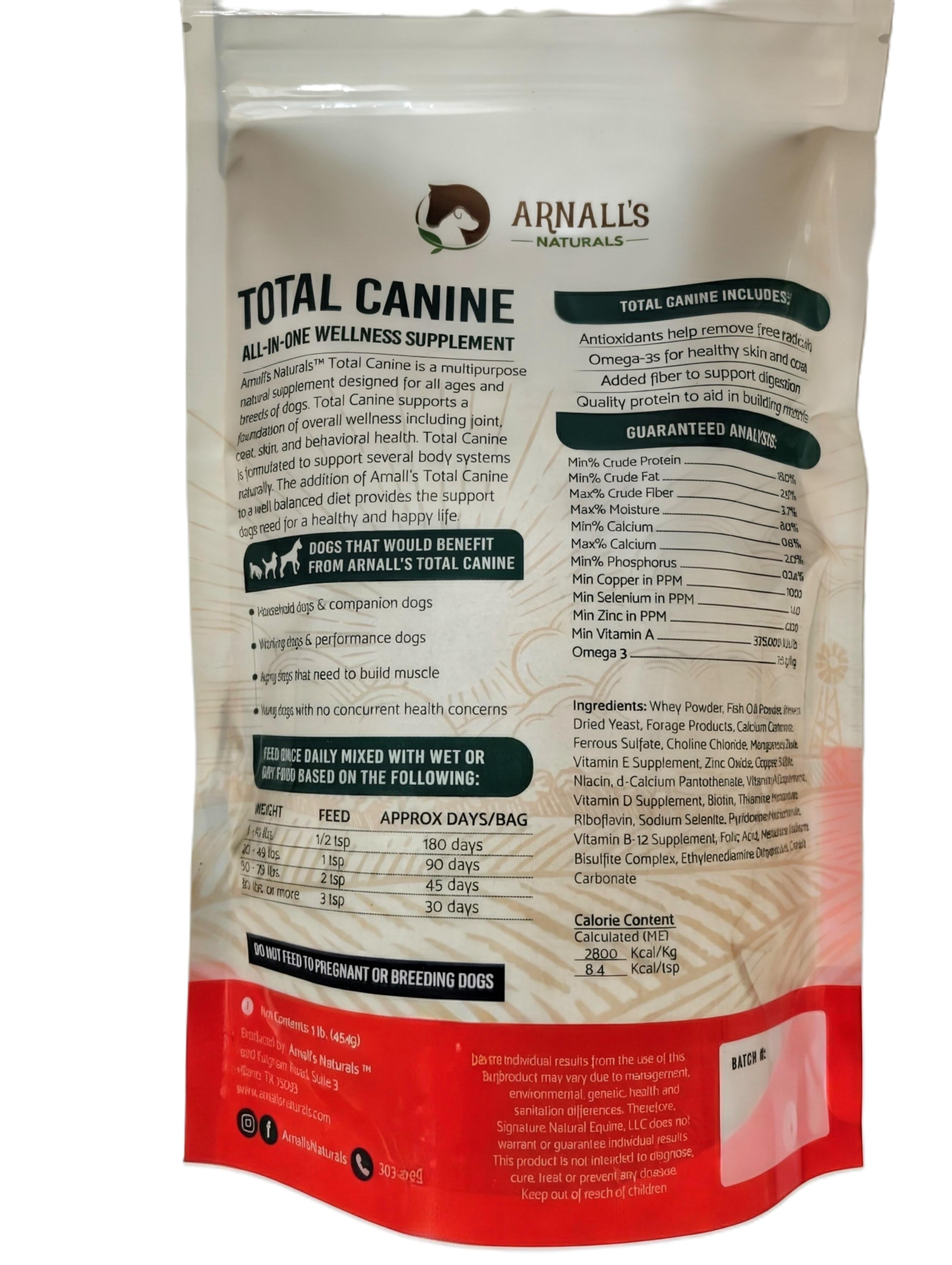 Total Canine: Wellness & Maintenance For Dogs Canine Supplements - Lazy Paper Club