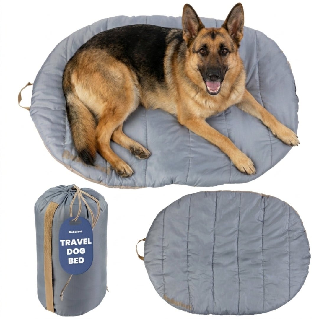 Travel Dog Bed - Foldable & Packable for Travel, Road Trip, Camping Travel Dog Bed - Lazy Paper Club