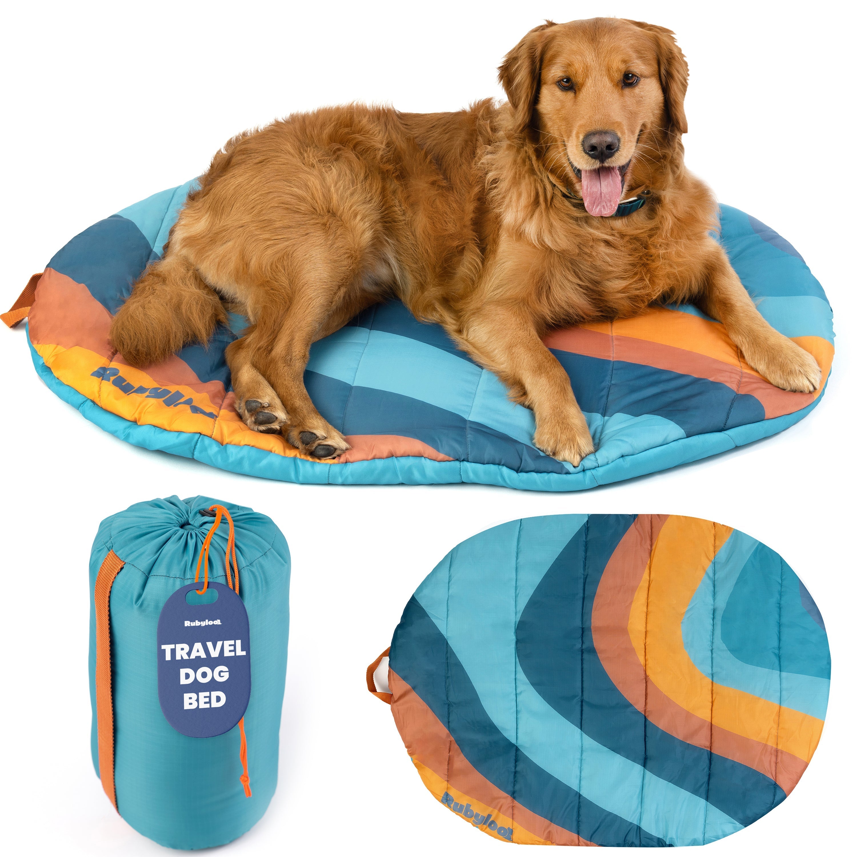 Travel Dog Bed - Foldable & Packable for Travel, Road Trip, Camping Travel Dog Bed - Lazy Paper Club
