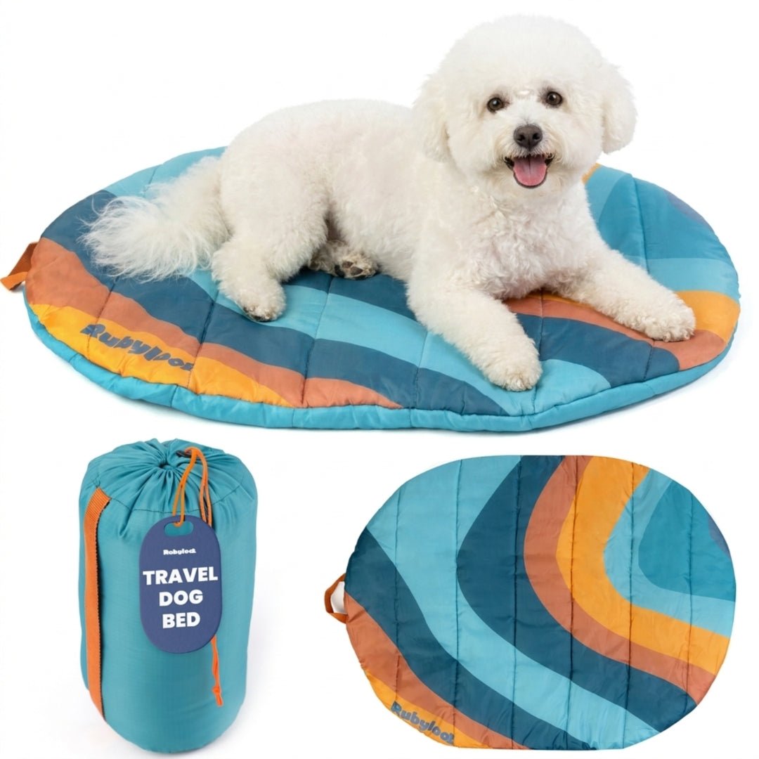 Travel Dog Bed - Foldable & Packable for Travel, Road Trip, Camping Travel Dog Bed - Lazy Paper Club