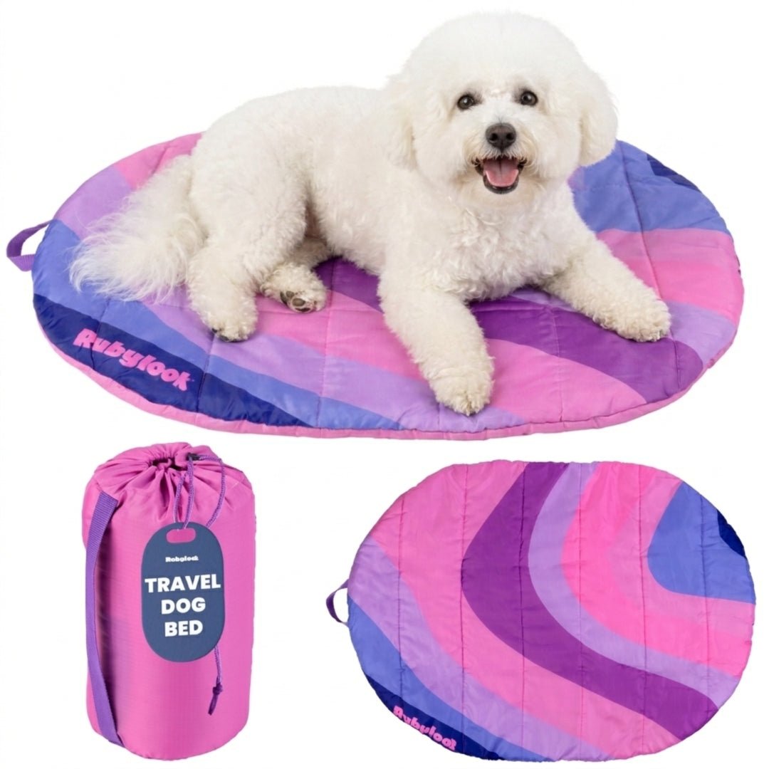 Travel Dog Bed - Foldable & Packable for Travel, Road Trip, Camping Travel Dog Bed - Lazy Paper Club