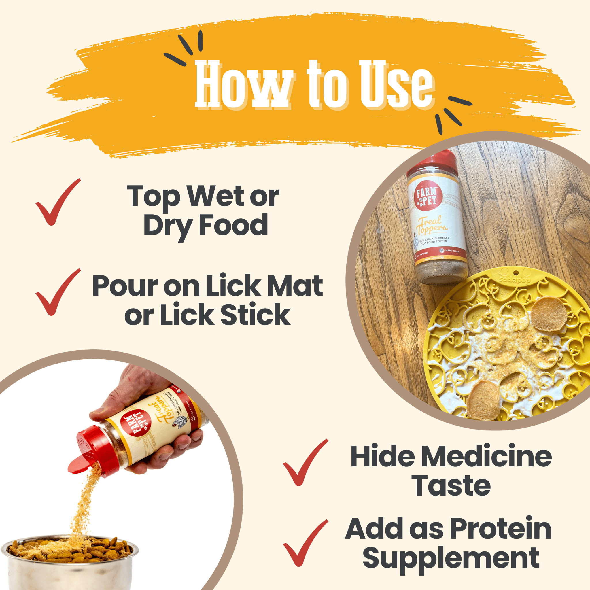 Treat Topper Chicken Dog Food Topper | Healthy Meal Supplement for Dogs Topper - Lazy Paper Club