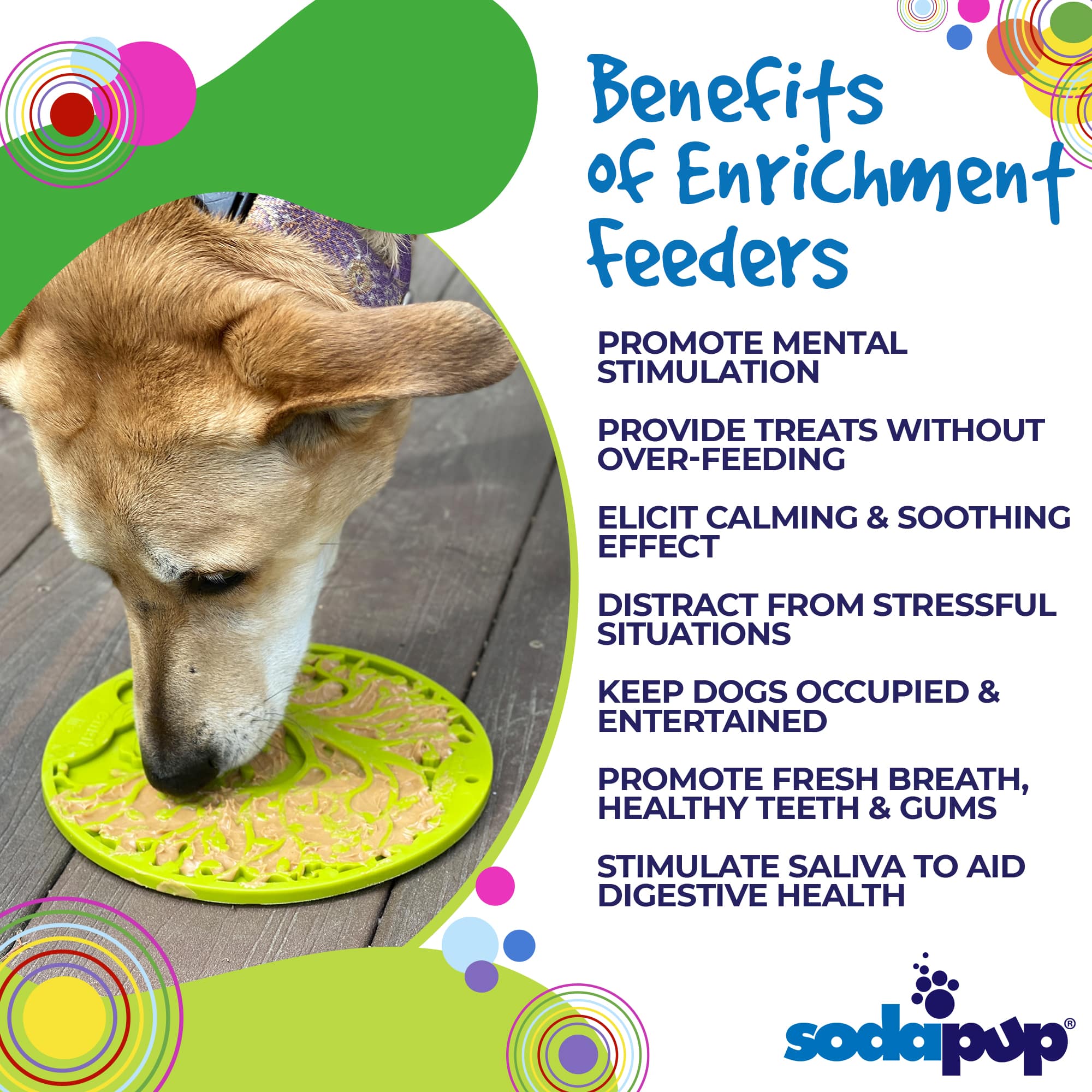 Tree of Life eMat - Enrichment Lick Mat For Dogs and Cats - With Suction Cups | Tree Design | USA Made EMAT - Lazy Paper Club
