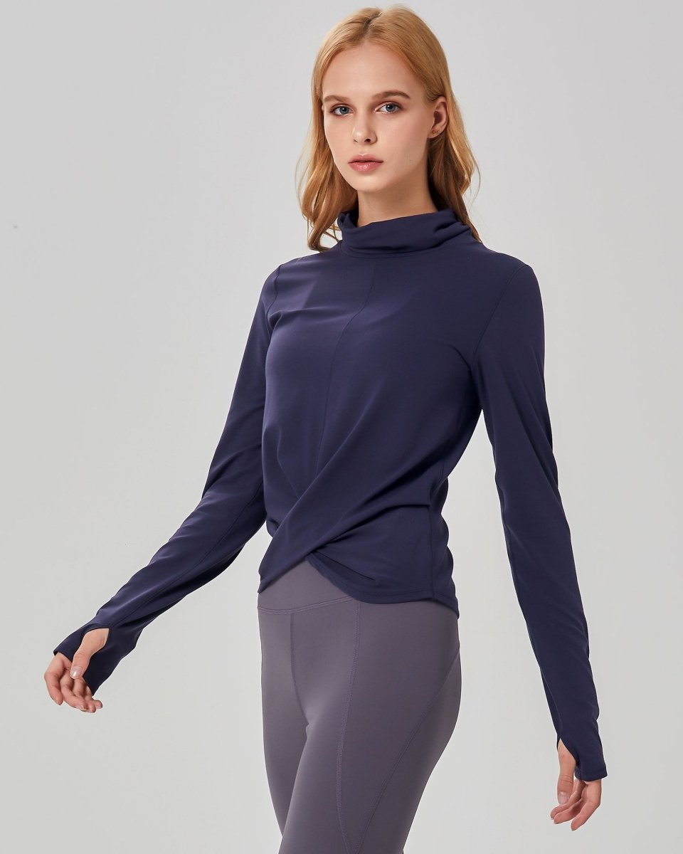 Turtle- Cowl Neck Coziplex™ Long Sleeve - Lazy Paper Club