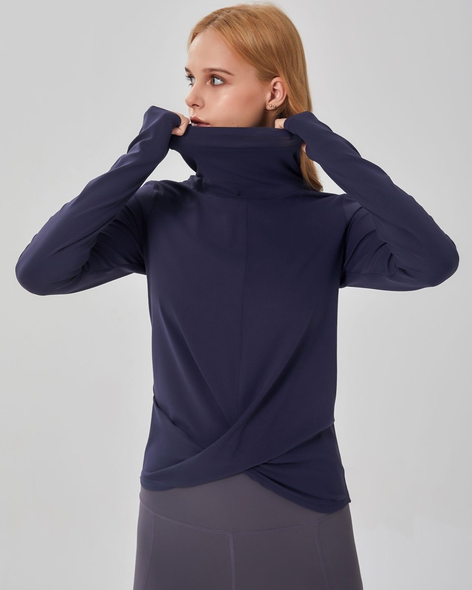 Turtle- Cowl Neck Coziplex™ Long Sleeve - Lazy Paper Club
