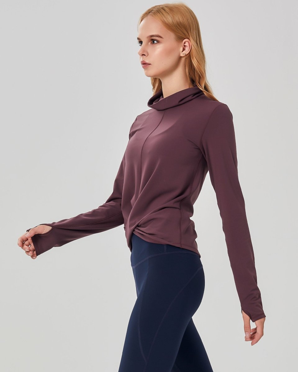 Turtle- Cowl Neck Coziplex™ Long Sleeve - Lazy Paper Club