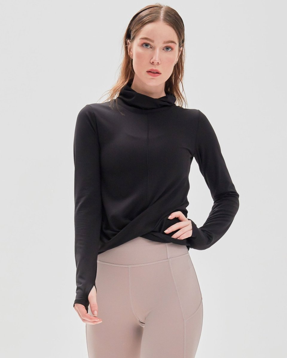 Turtle- Cowl Neck Coziplex™ Long Sleeve - Lazy Paper Club