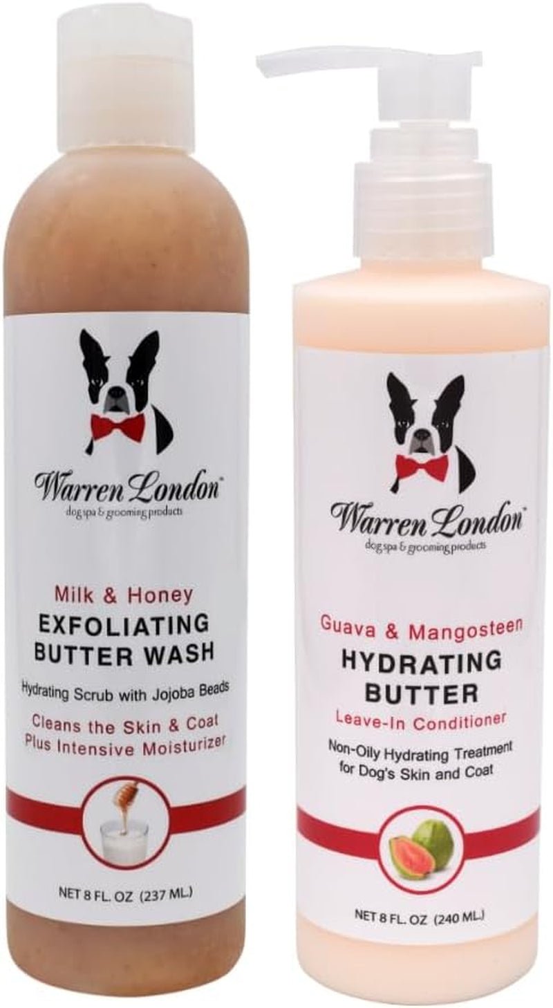 Warren London Dog Shampoo Conditioner Combo Detangler Moisturizer 8oz - Lazy Paper Club