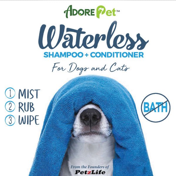 Waterless Dog Shampoo + Conditioner - #Lazy Paper Club#