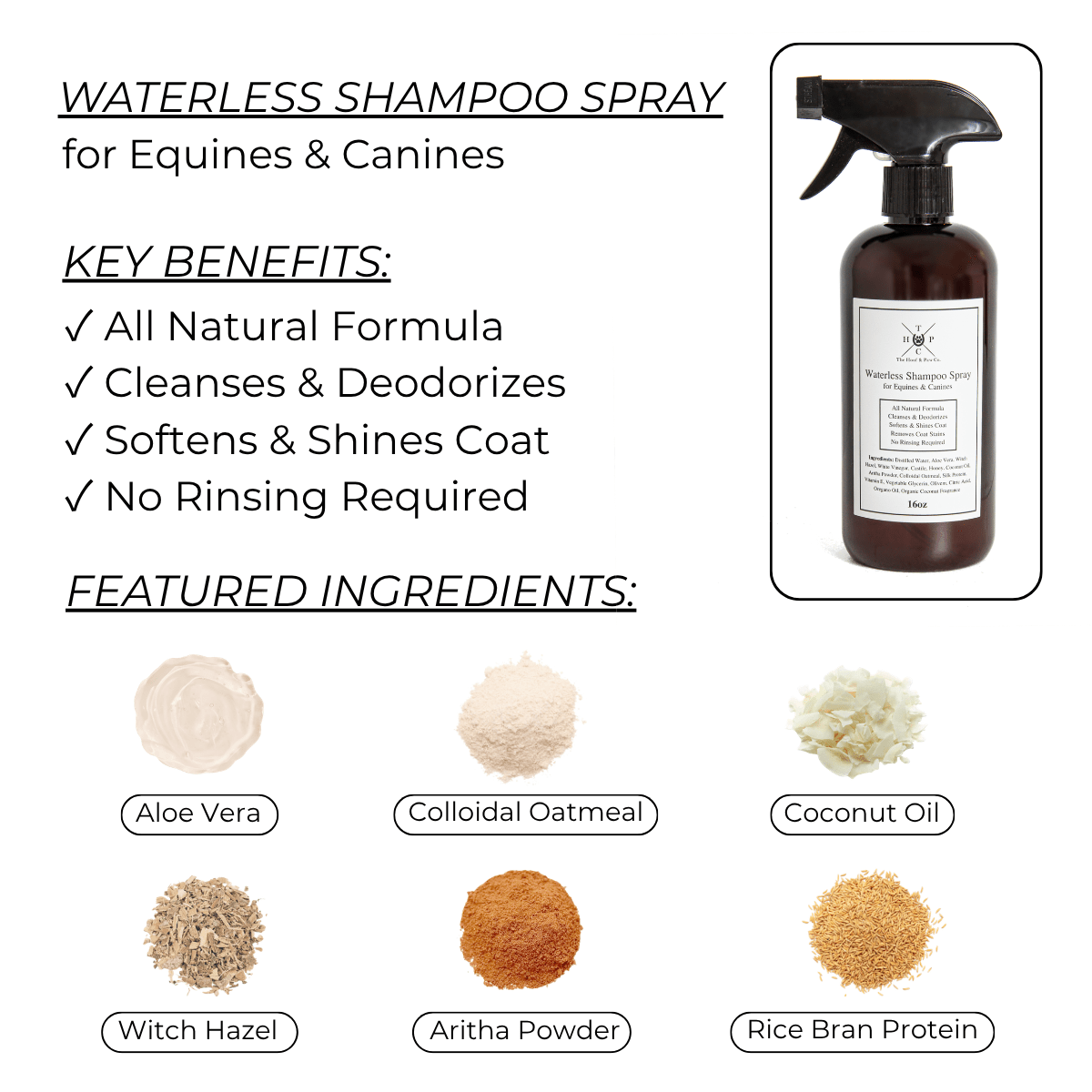 Waterless Shampoo Spray for Dogs & Horses - Lazy Paper Club