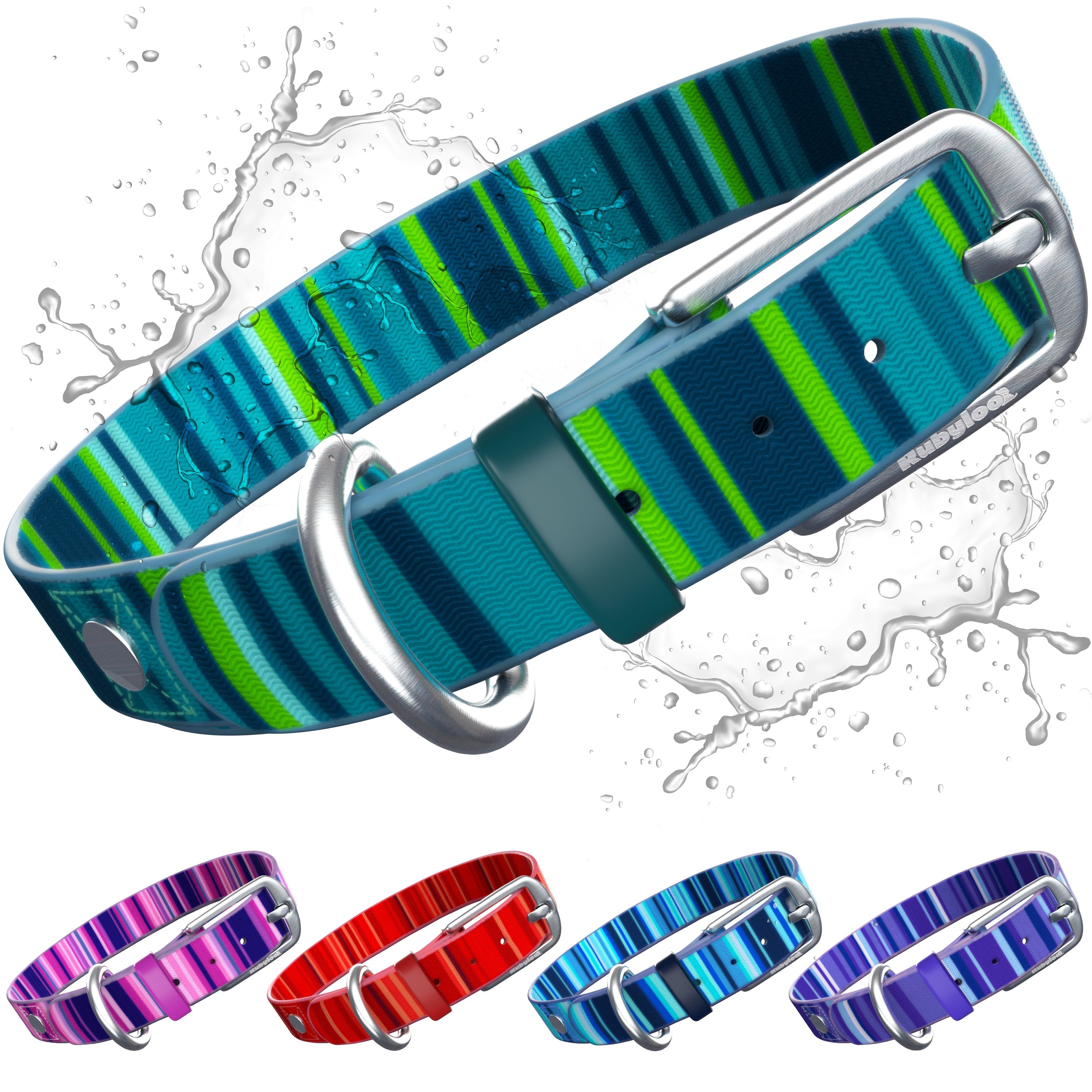 Waterproof Dog Collars – Washable Dog Collar, Stink-Proof & Durable Collar & Leashes - Lazy Paper Club