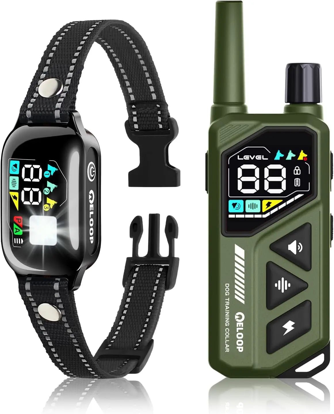 Waterproof Dog Shock Collar for up to 3 Dogs 3300FT AI Bark IPX7 Rechargeable - Lazy Paper Club