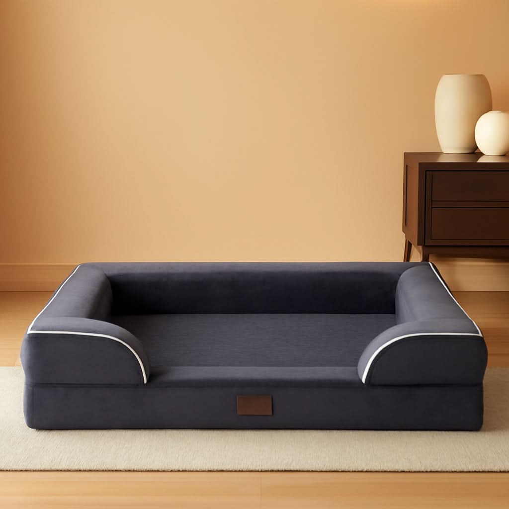 Waterproof Orthopedic Foam Dog Bed Extra Large Dark Grey - Lazy Paper Club