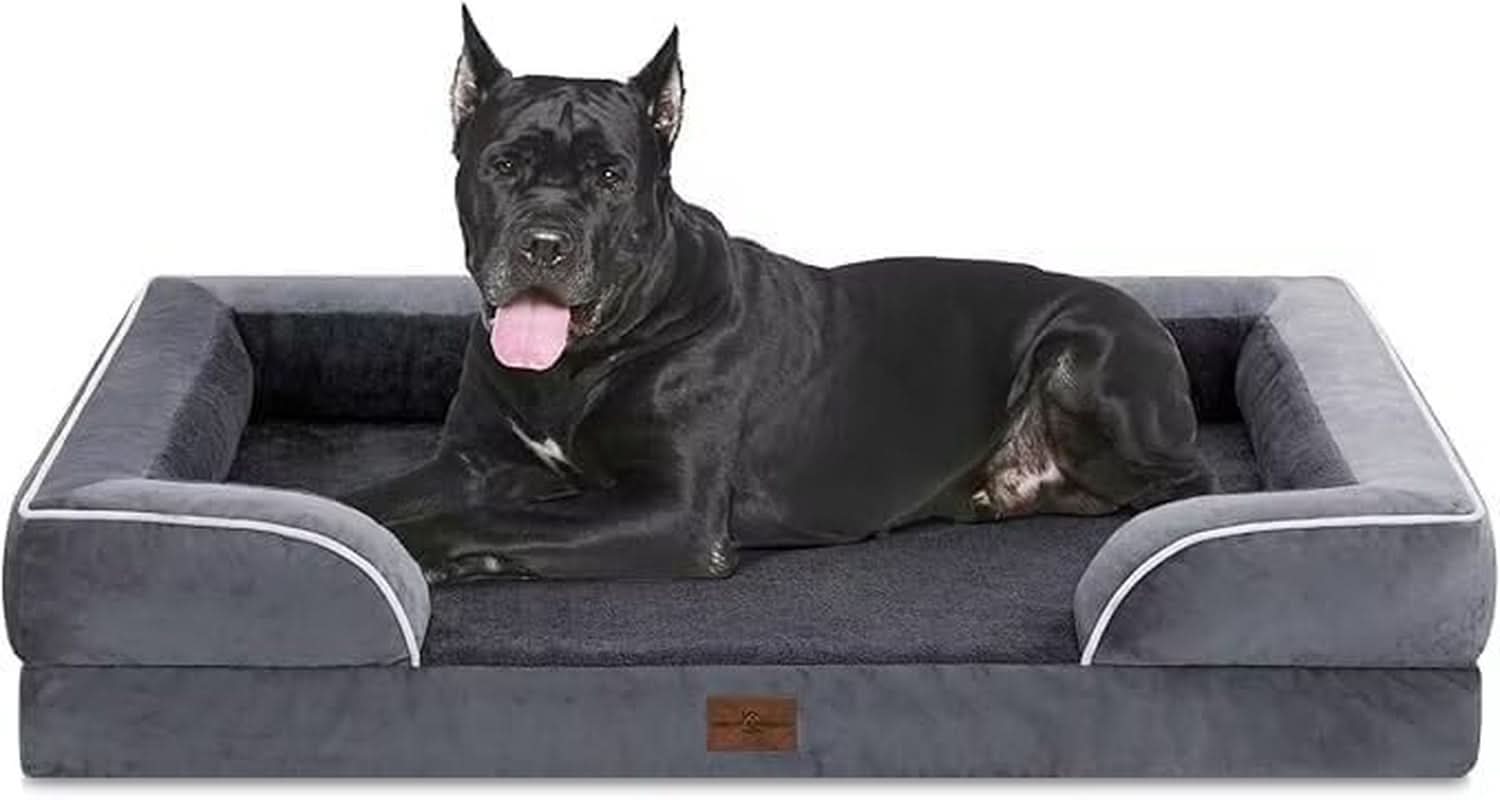 Waterproof Orthopedic Foam Dog Bed Extra Large Dark Grey - Lazy Paper Club