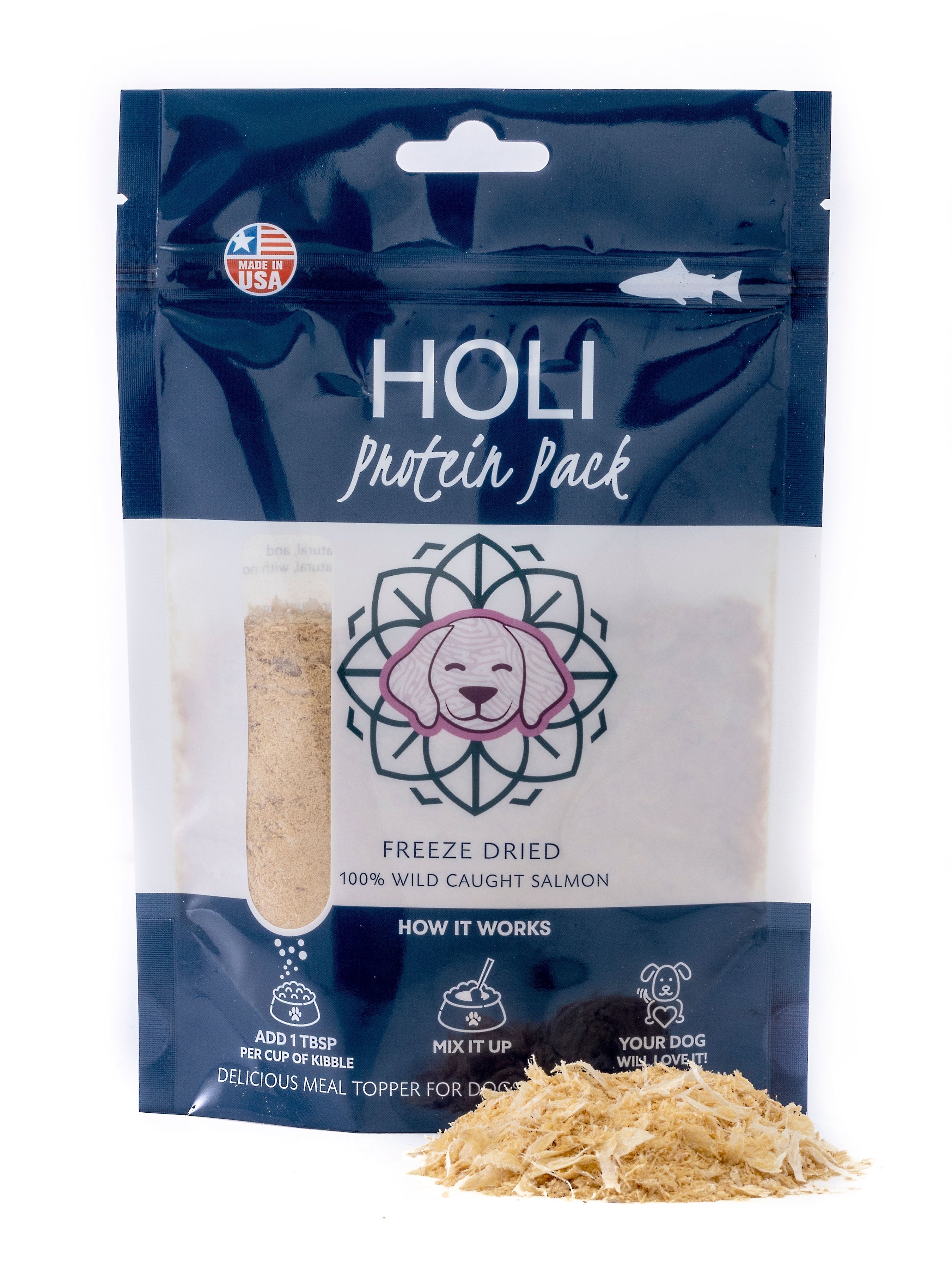 Wild Caught Salmon Dog Food Topper - Freeze Dried - Single Ingredient - #Lazy Paper Club#