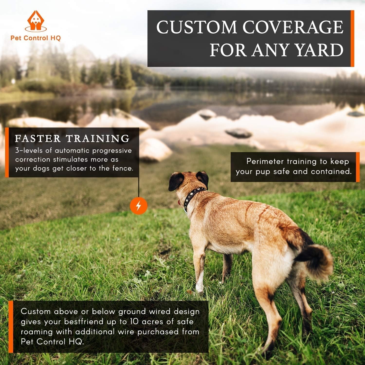 Wireless Dog Fence System Electric Collar Remote Underground 2 Dogs - Lazy Paper Club