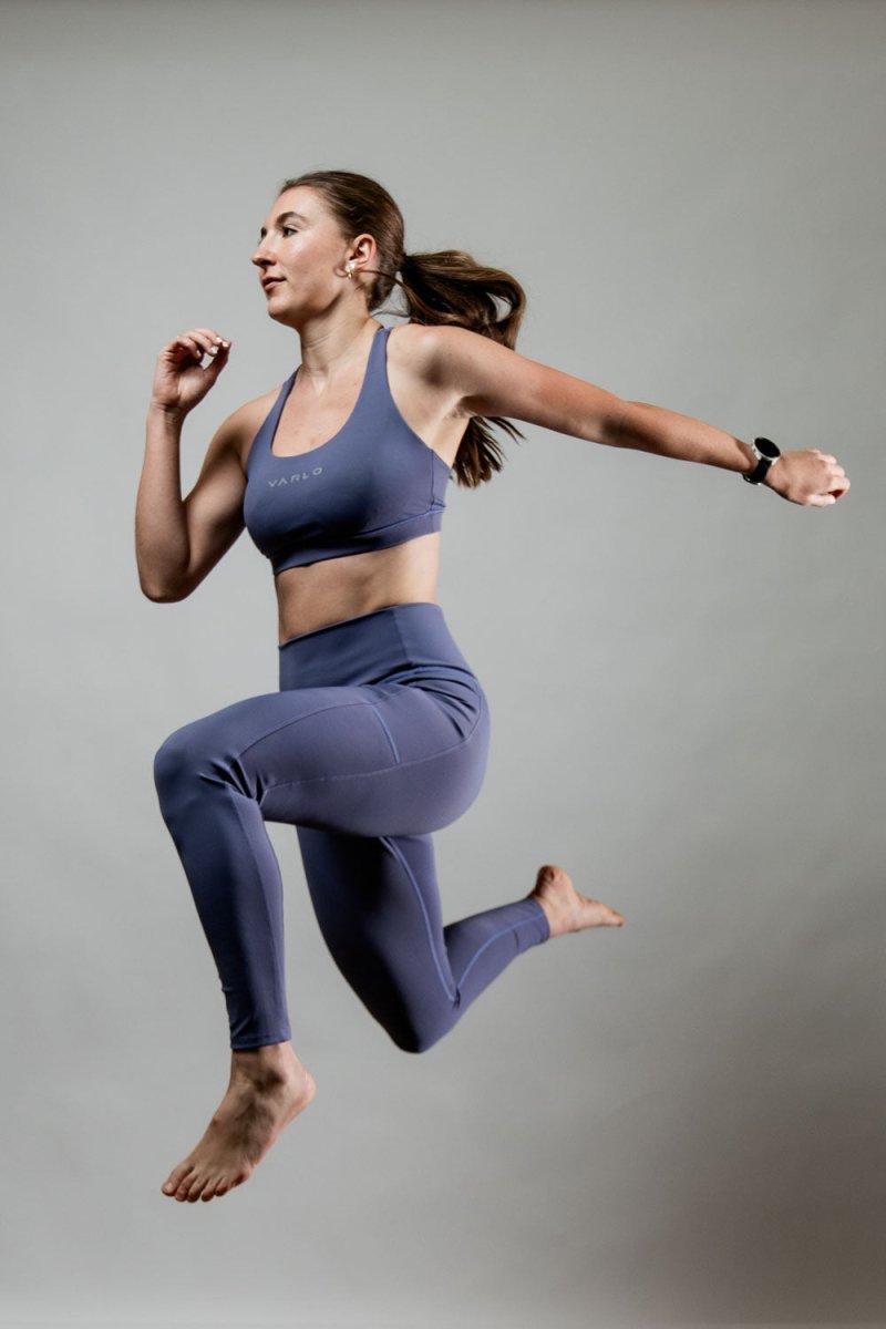 Women's SOHO Cross Back Sports Bra (Lilac Mist) Sports Bra - Lazy Paper Club