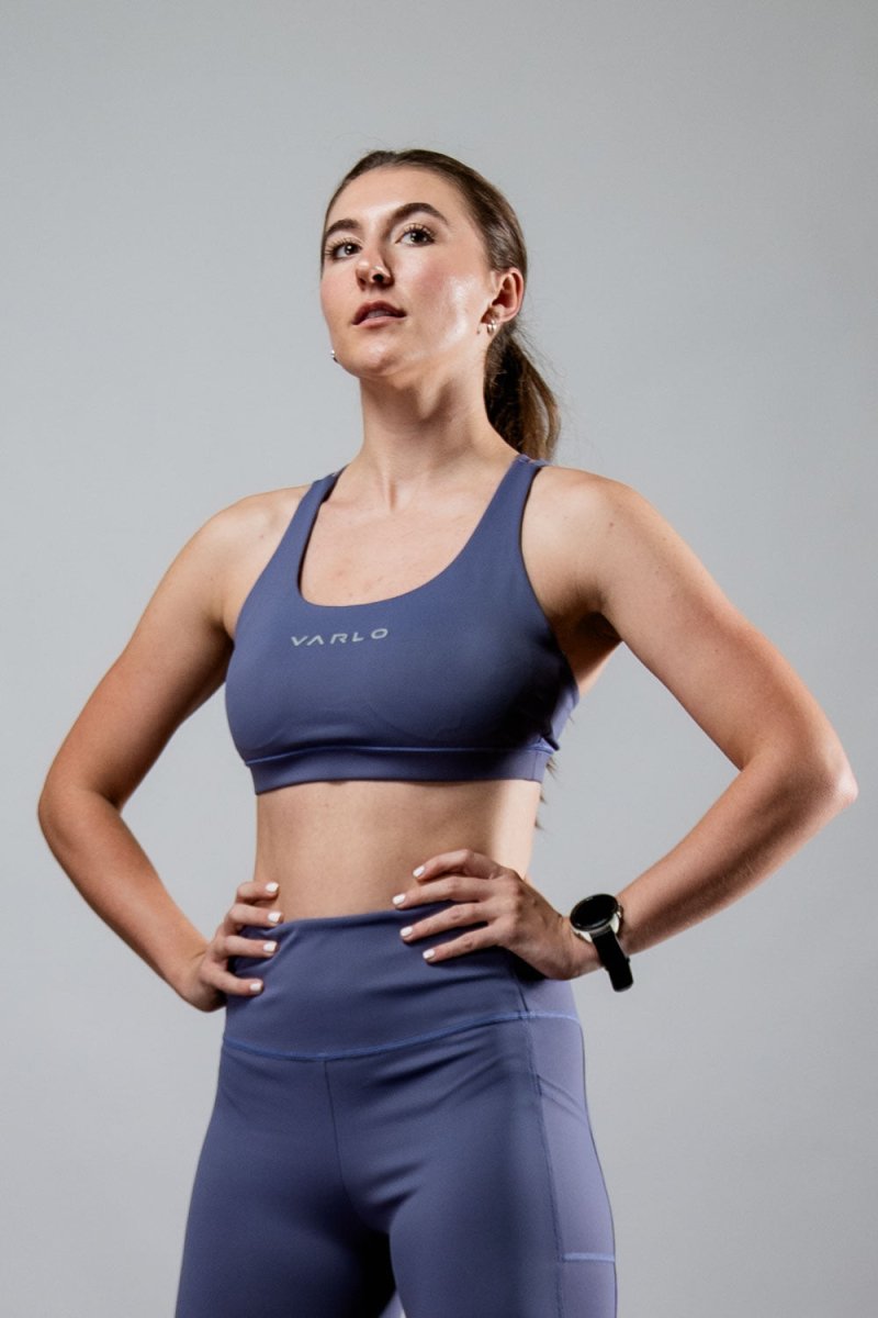 Women's SOHO Cross Back Sports Bra (Lilac Mist) Sports Bra - Lazy Paper Club