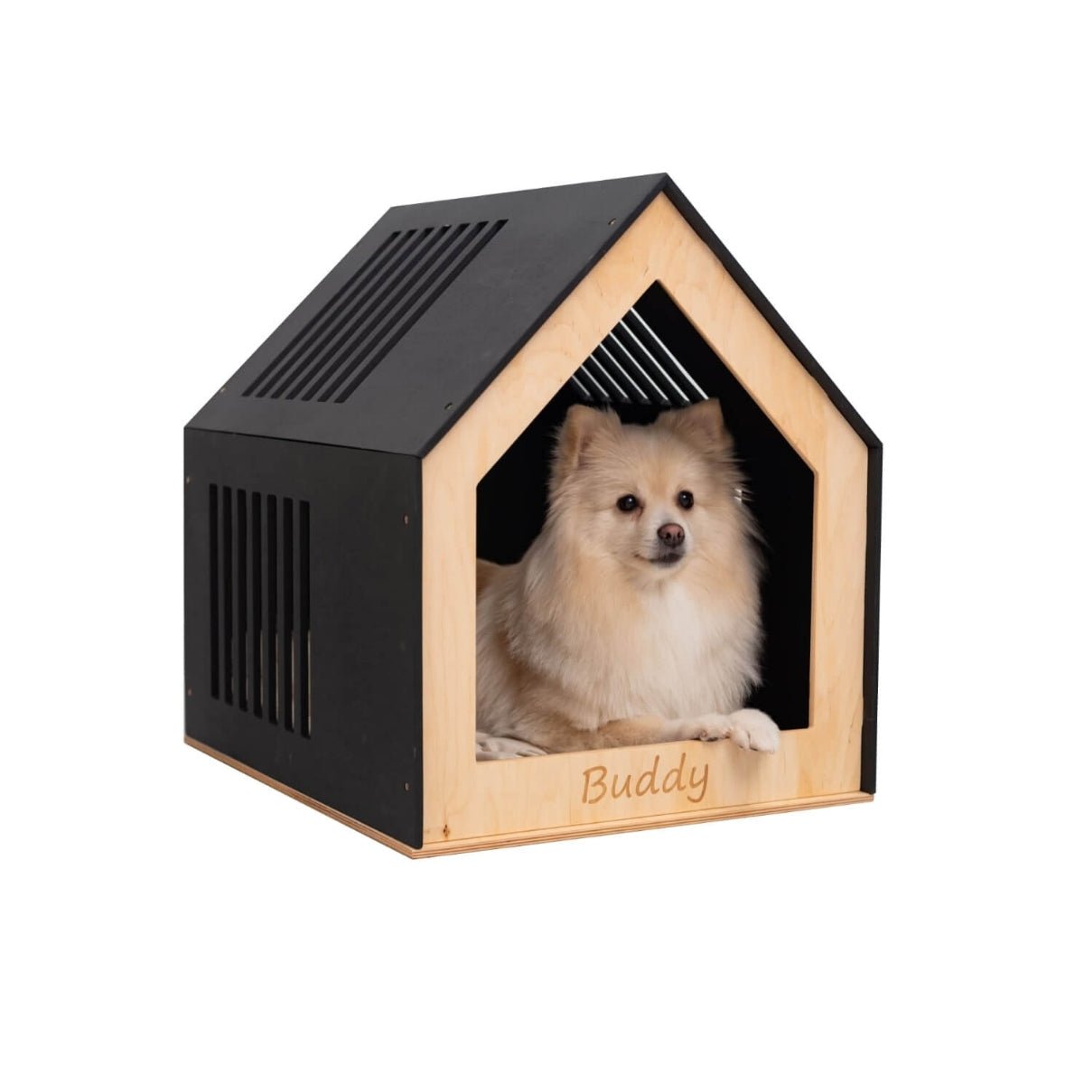 Wooden Indoor Dog House Pet House - Lazy Paper Club