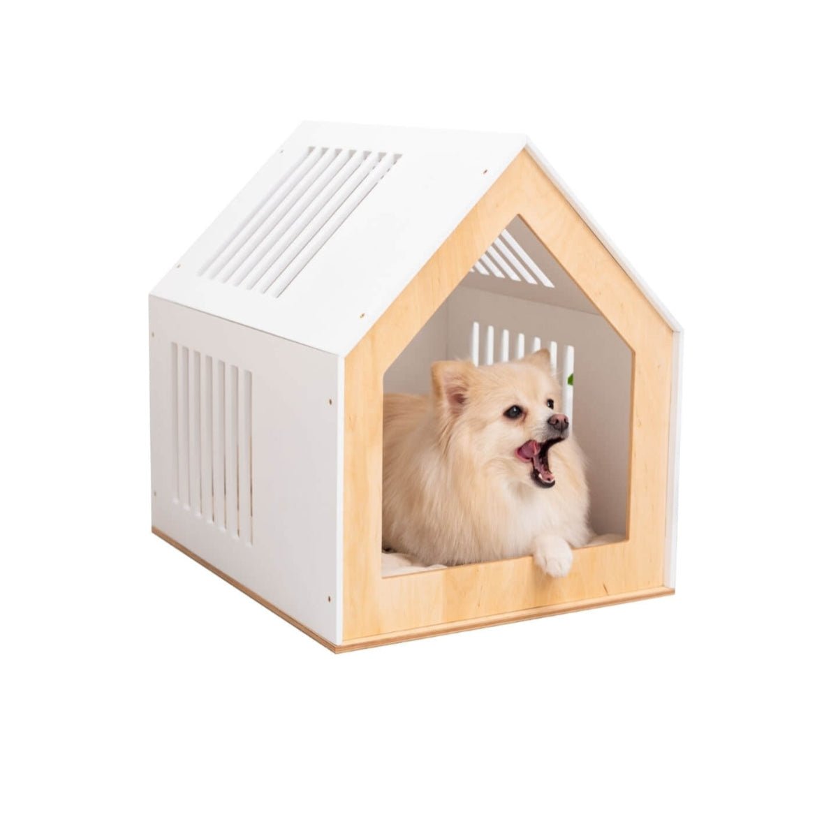 Wooden Indoor Dog House Pet House - Lazy Paper Club