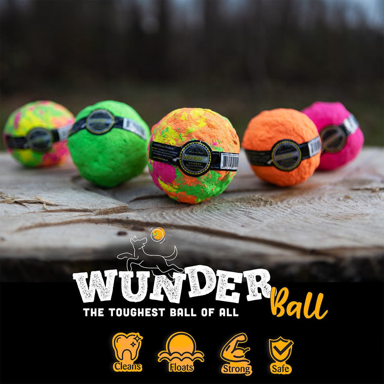 WUNDERball - Best Fetch Toy - Lazy Paper Club